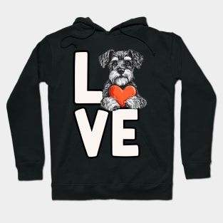 Miniature Schnauzer Love Hoodie